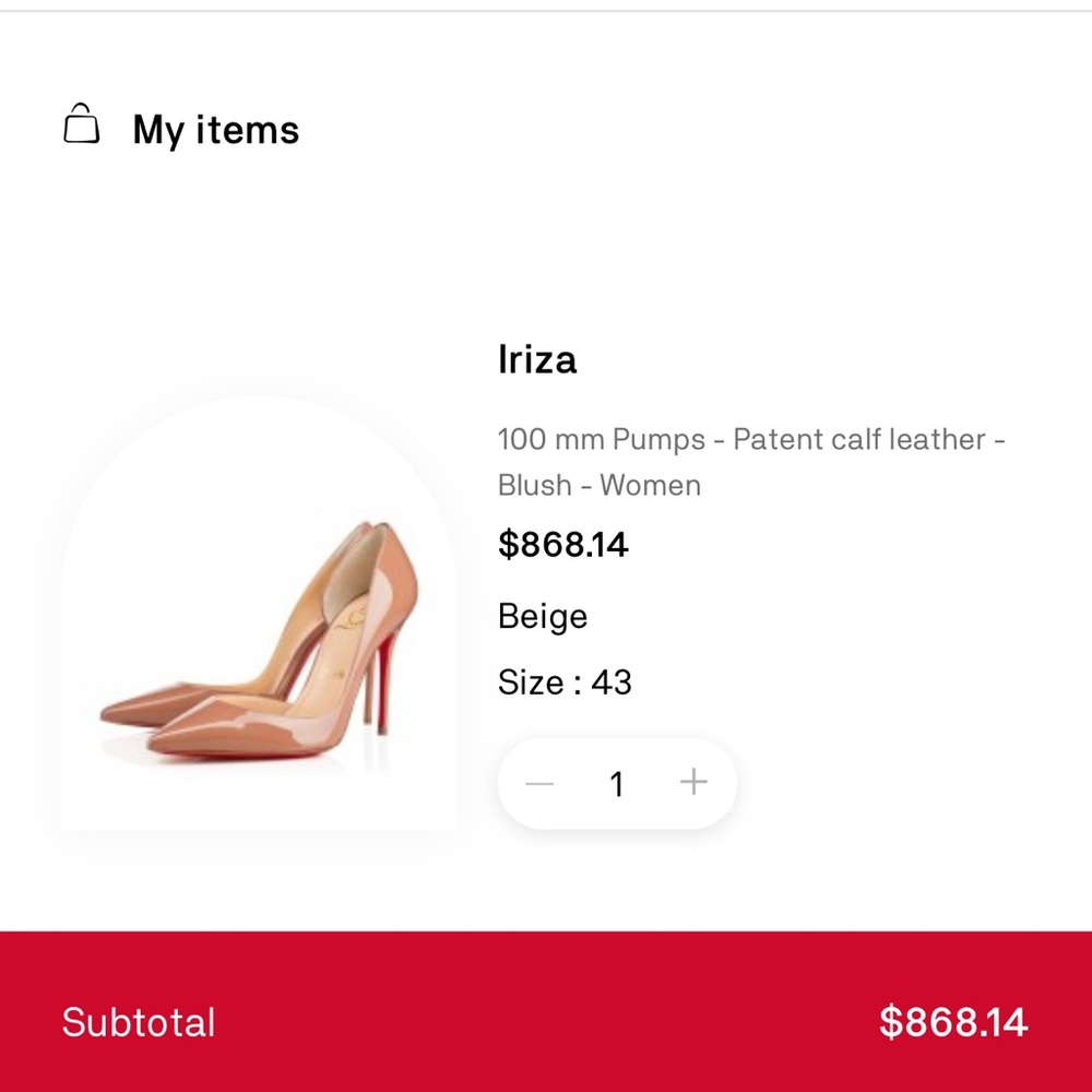Christian Louboutin Iriza Nude Patent Leather Pointed-Toe Stiletto Pumps - Picture 11 of 11